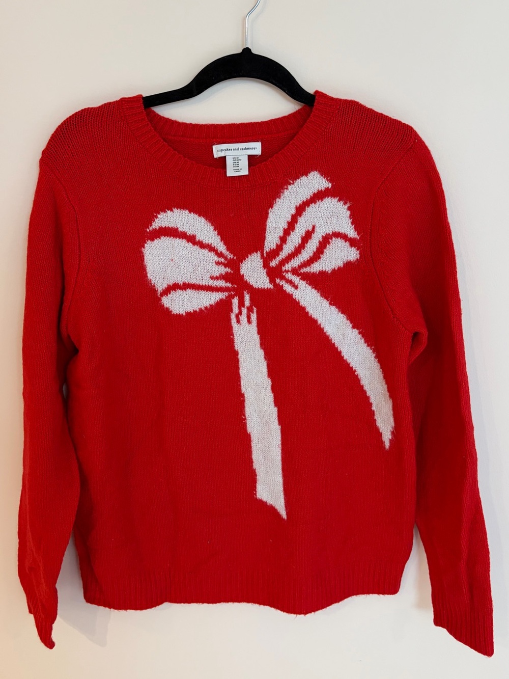 Cupcakes and Cashmere Christmas Bow Sweater